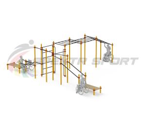 Купить Спортивный комплекс для инвалидов-колясочников WRK-D23_76mm в Нелидове 