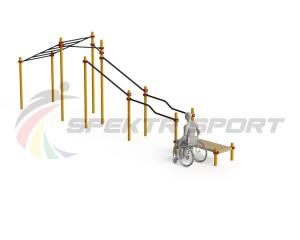 Купить Спортивный комплекс для инвалидов-колясочников WRK-D22_76mm в Нелидове 